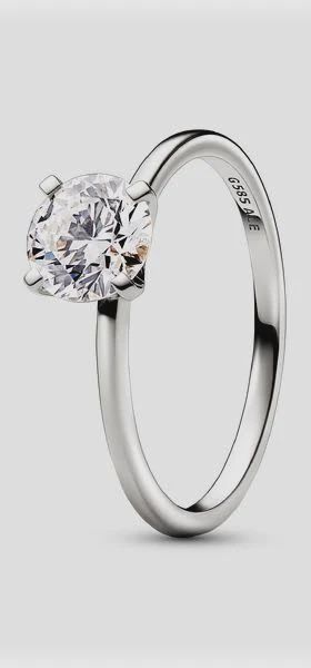 Pandora Era 14k White Gold Lab-grown Diamond Ring - 152893C01