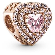 Sparkling Levelled Heart Charm - 789218C01