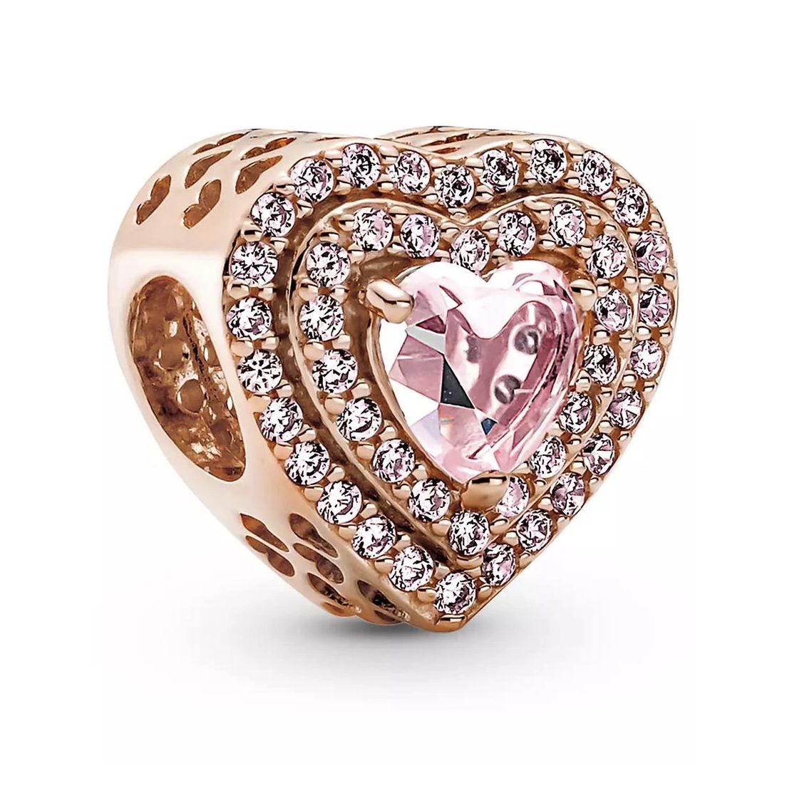 Sparkling Levelled Heart Charm-789218C01