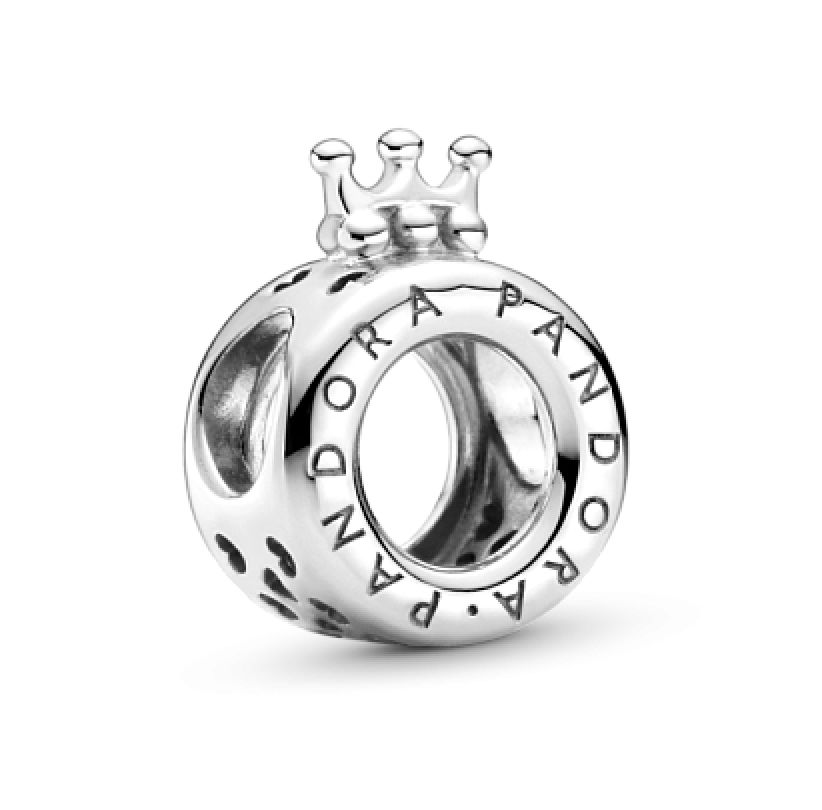 Pandora Logo &amp; Crown O Charm-799036C00
