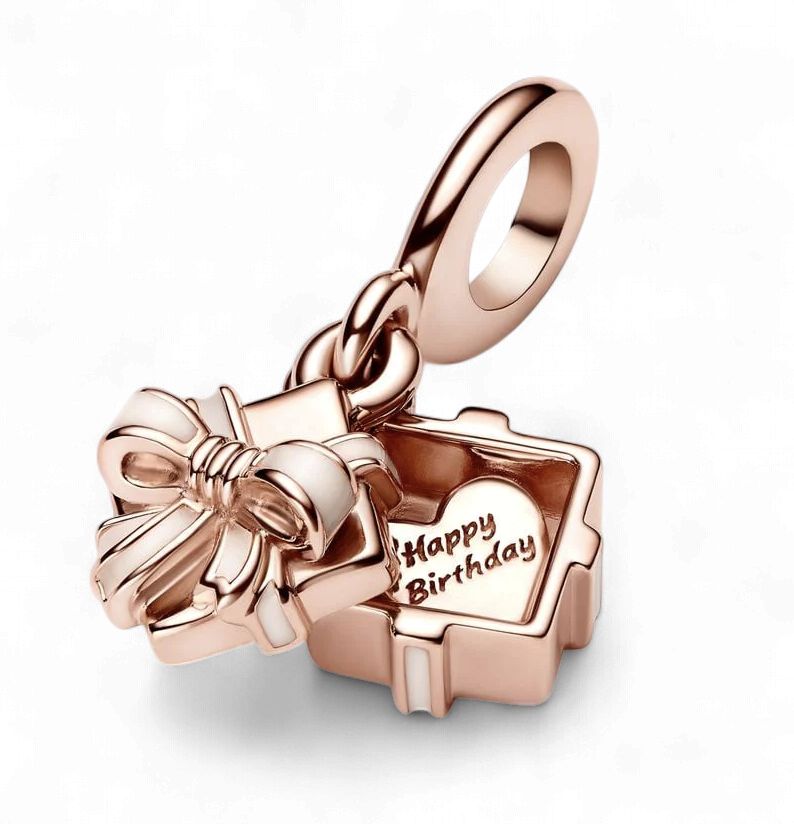 Happy Birthday Gift Openable Dangle Charm-782591C01