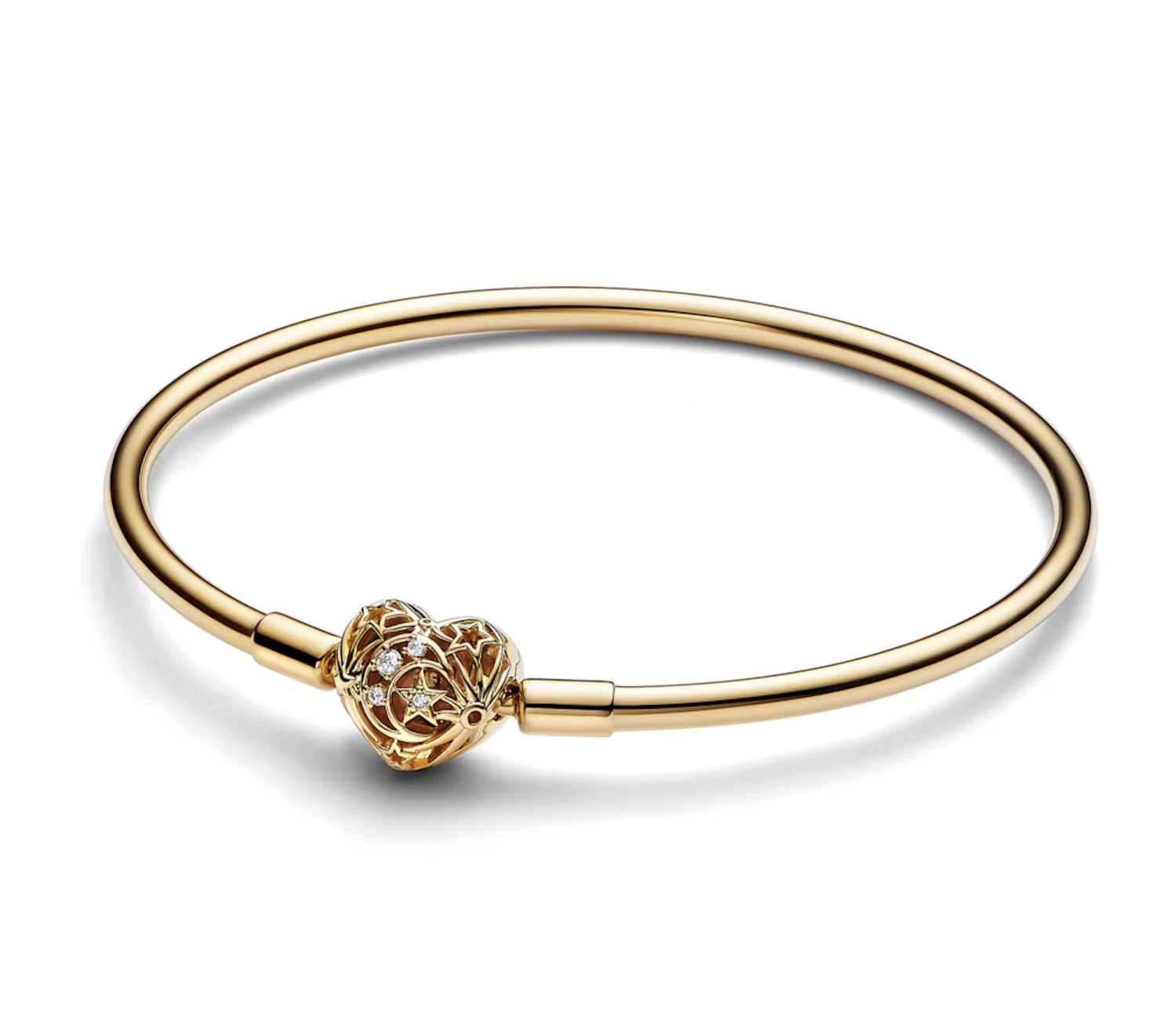 Pandora Celestial Heart Clasp Bangle  - 563401C01