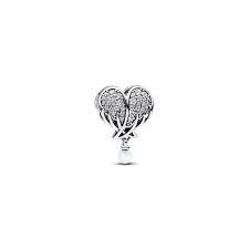 Sparkling Angel Wings &amp; Heart Charm - 792980C01