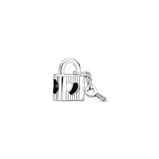 Padlock &amp; Heart Key Charm - 790095C01