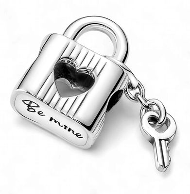 Padlock &amp; Heart Key Charm-790095C01