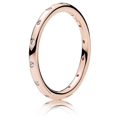Simple Sparkling Band Ring  - 180945CZ