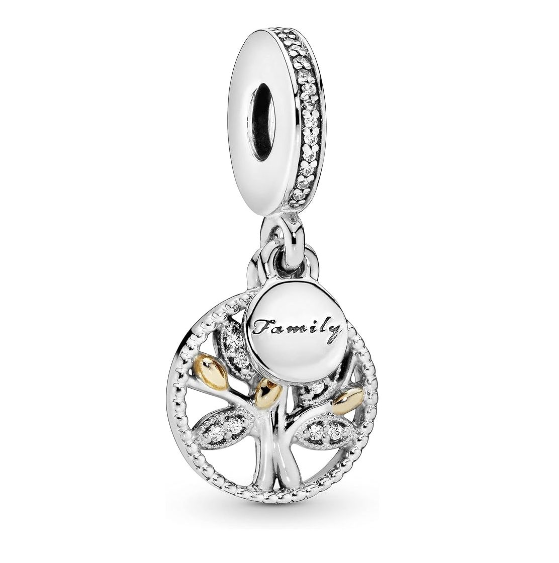 Sparkling Family Tree Dangle Charm -791728CZ