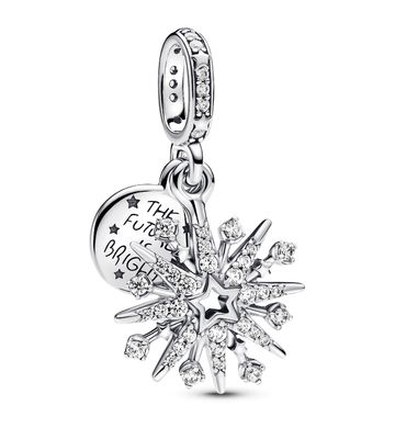 Sparkling Firework Double Dangle Charm-793512C01