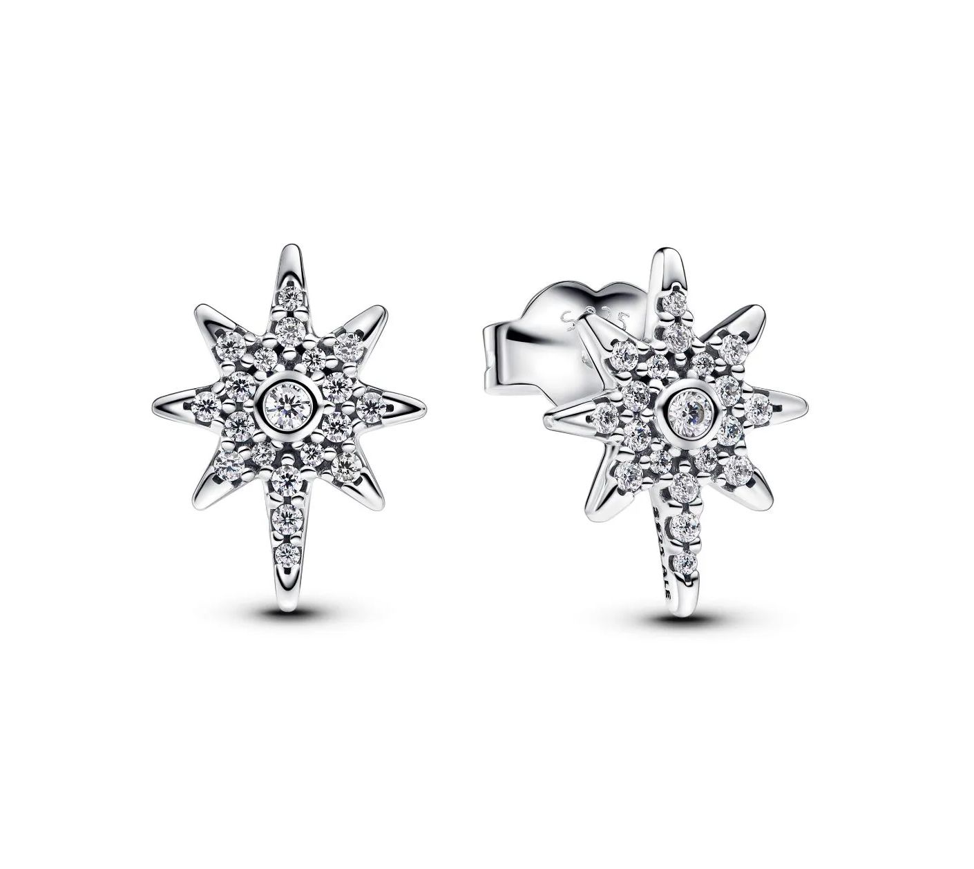 Sparkling North Star Stud Earrings-293587C01