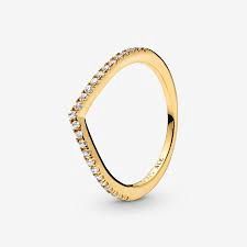 Sparkling Wishbone Ring - 168758C01