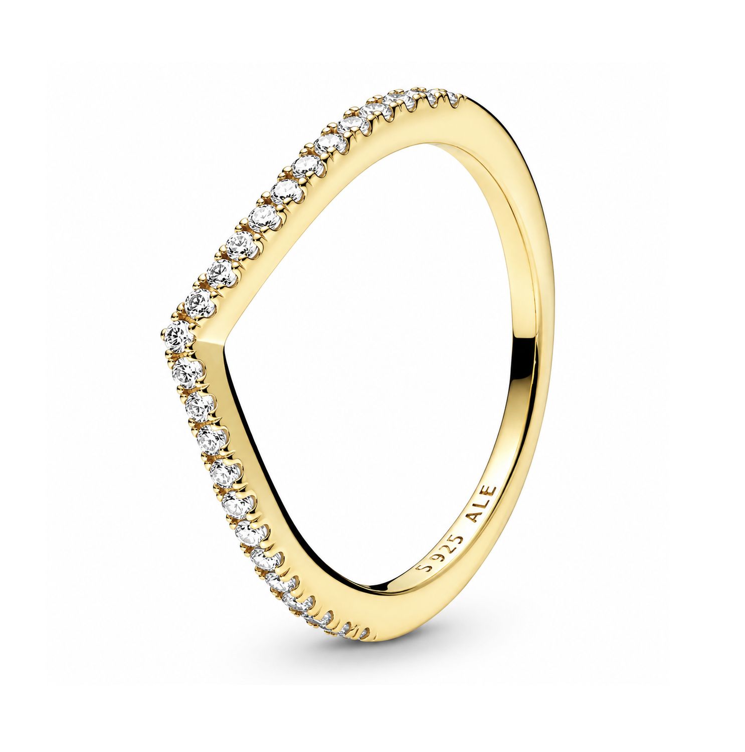 Sparkling Wishbone Ring-168758C01