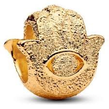 Textured Hamsa Hand Mini Charm - 764042C00