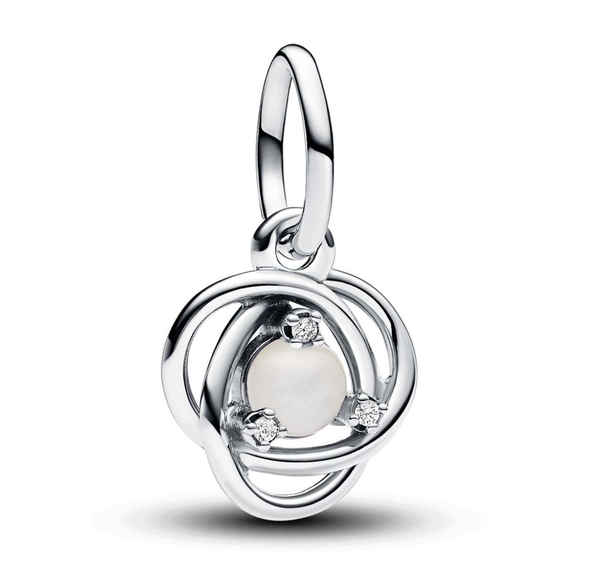 Pearl Eternity Circle Dangle Charm-793125C06