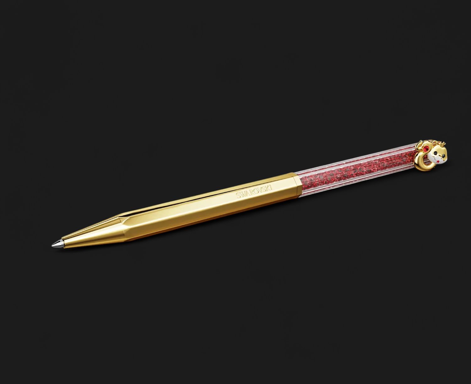 Crystalline Chinese New Year Ballpoint Pen, Octagon Shape, Year of the Snake-5699334