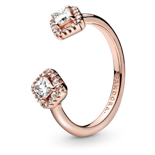 Pandora Square Sparkle Open Ring  - 188506C01