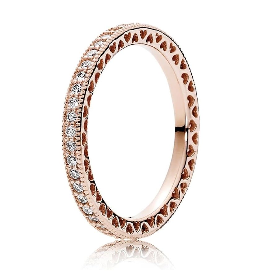 Sparkle &amp; Hearts Ring-180963CZ