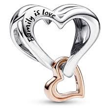 Two-tone Openwork Infinity Heart Charm - 782642C00