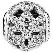 Appreciation Sparkling Flower Charm - 796054CZ