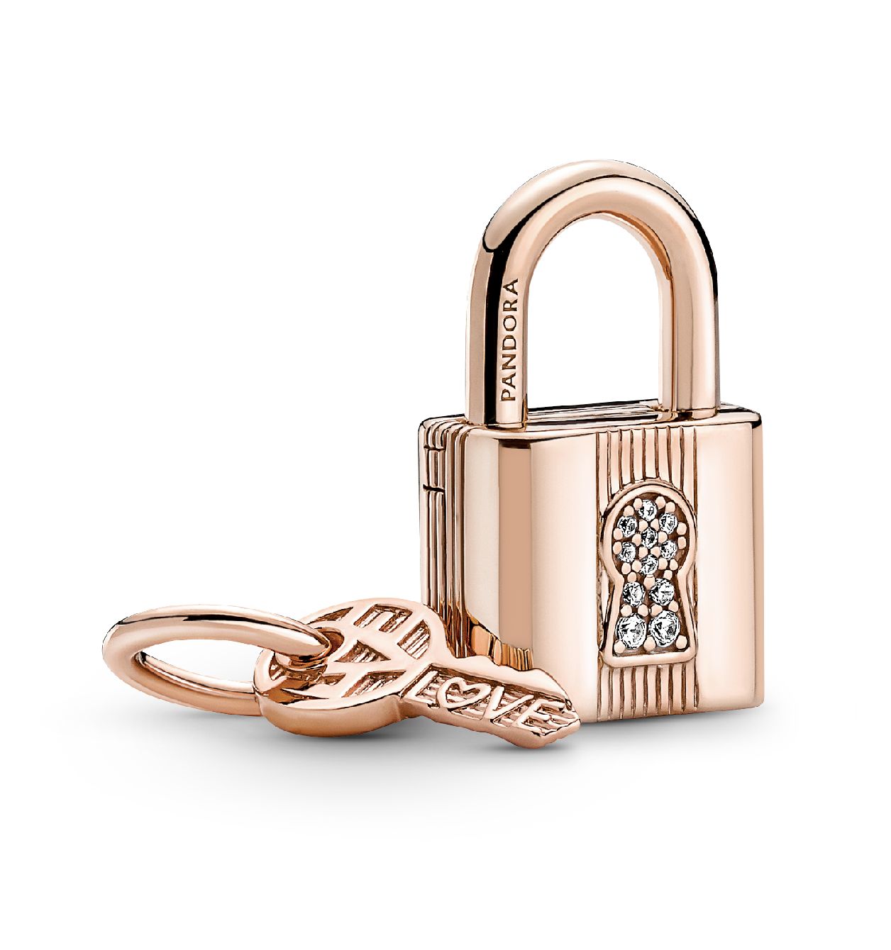 Padlock &amp; Key Dangle Charm-780088C01