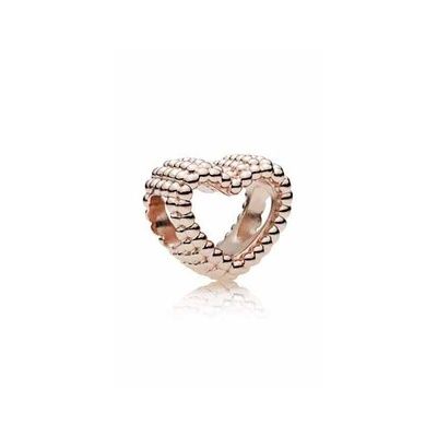 Beaded Open Heart Charm - 787516