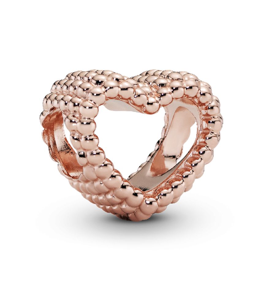 Beaded Open Heart Charm-787516