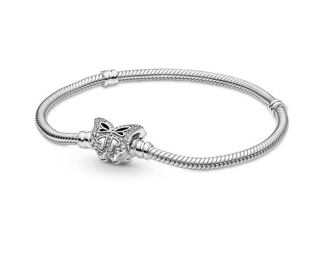 Butterfly Clasp Snake Chain Bracelet - 590782C01