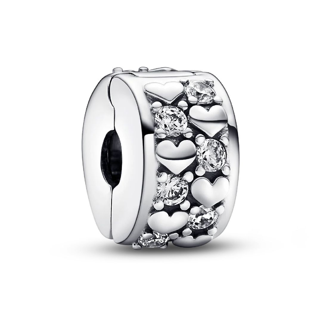 Infinite Hearts Sparkling Clip Charm-792235C01