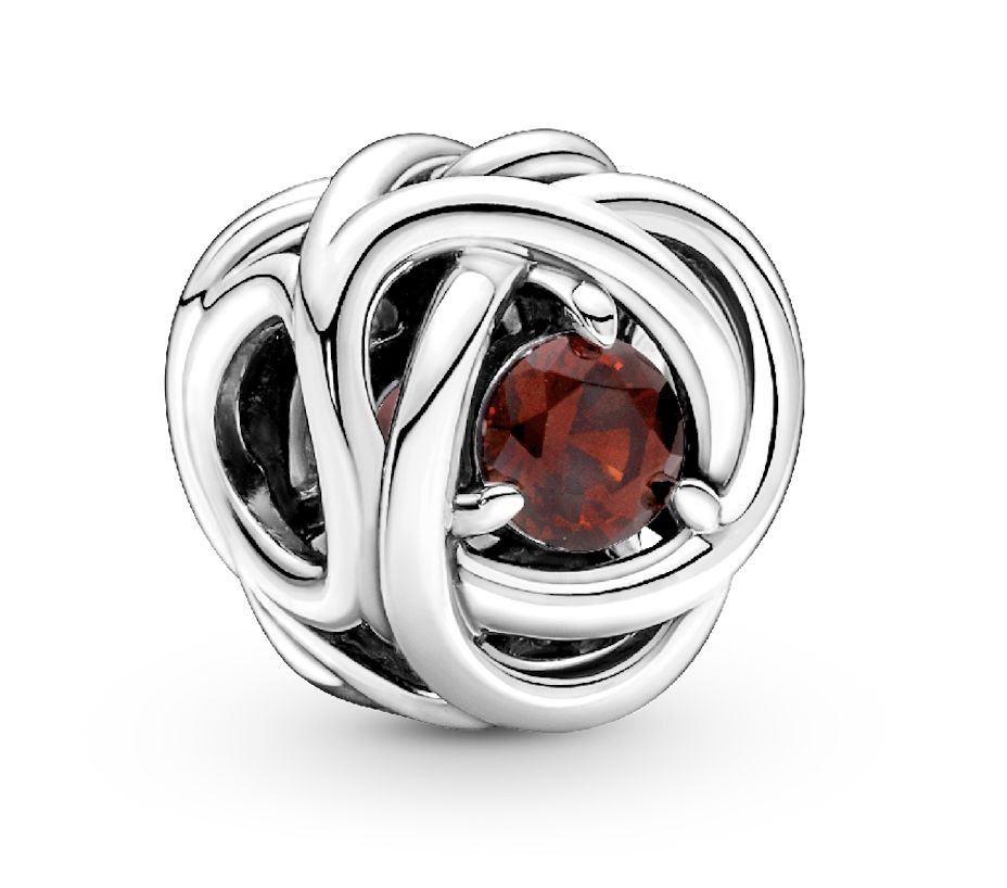 January Birthstone Eternity Circle Charm-790065C06