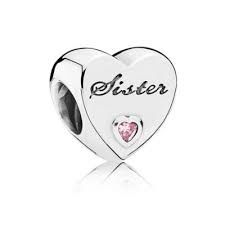 Sister Heart Charm - 791946PCZ