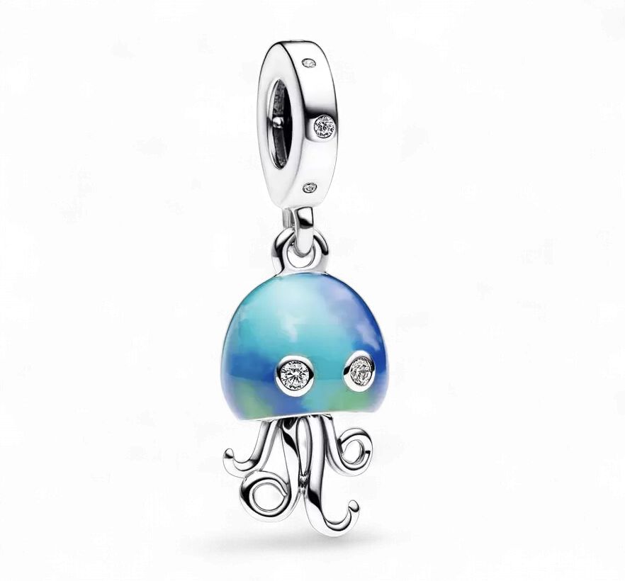 Colour-Changing Jellyfish Dangle Charm - 792704C01