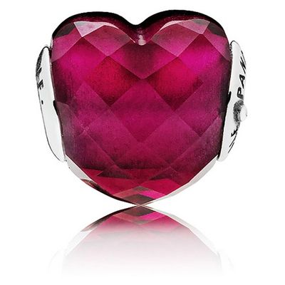 Love Faceted Heart Charm - 796600NFR
