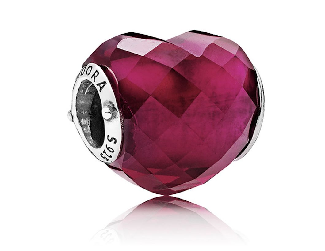 Love Faceted Heart Charm - 796600NFR