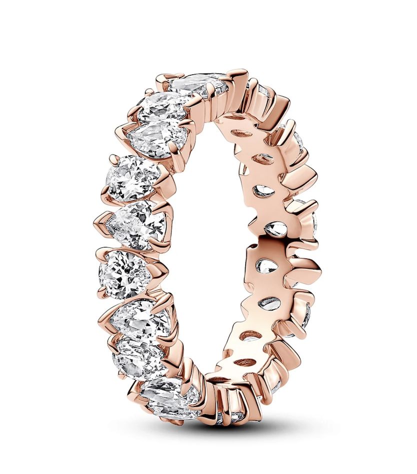 Alternating Sparkling Band Ring-183021C01