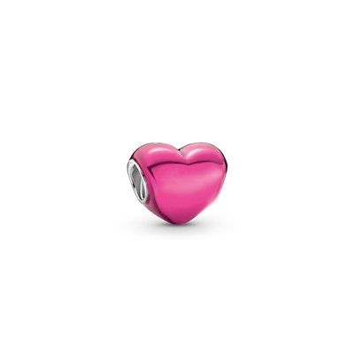 Metallic Pink Heart Charm - 793337C03