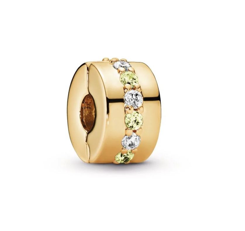 Yellow Sparkling Row Clip Charm  -768645C01