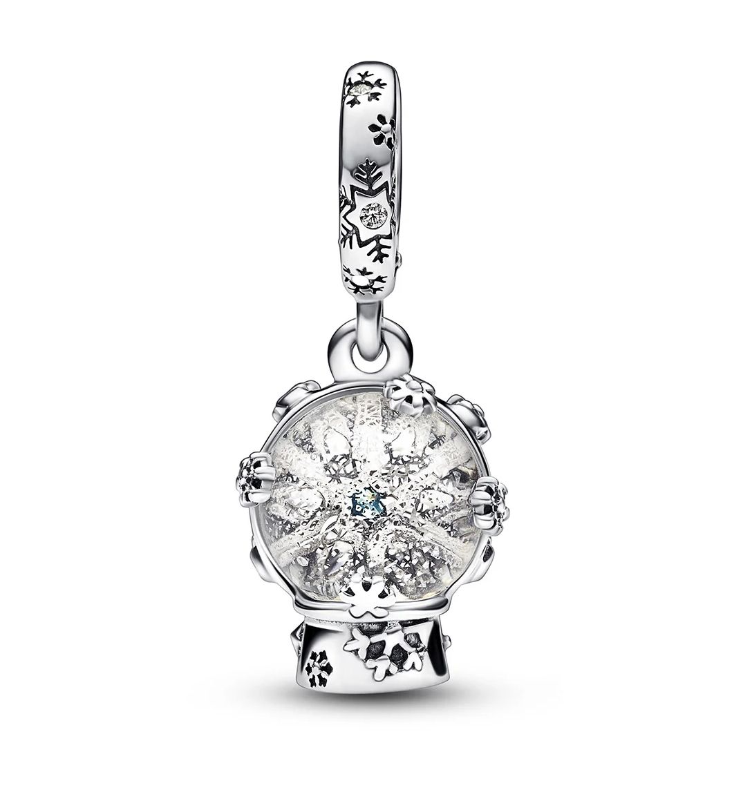 Snowflake Snowglobe Dangle Charm-792369C01
