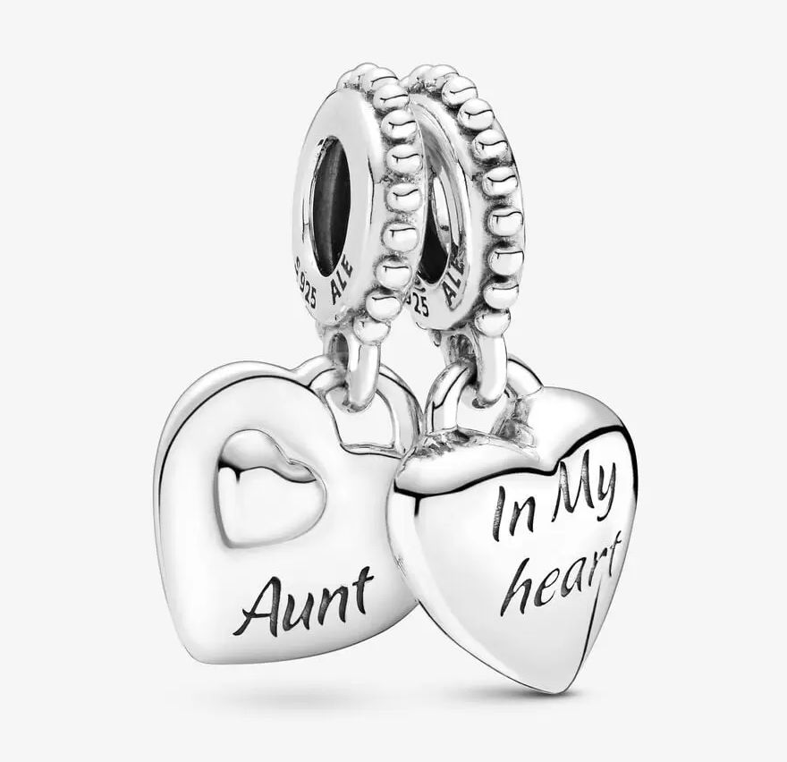 Aunt &amp; Niece Split Heart Dangle Charm - 799188C00