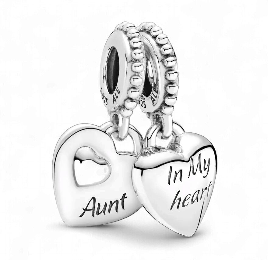 Aunt &amp; Niece Split Heart Dangle Charm - 799188C00