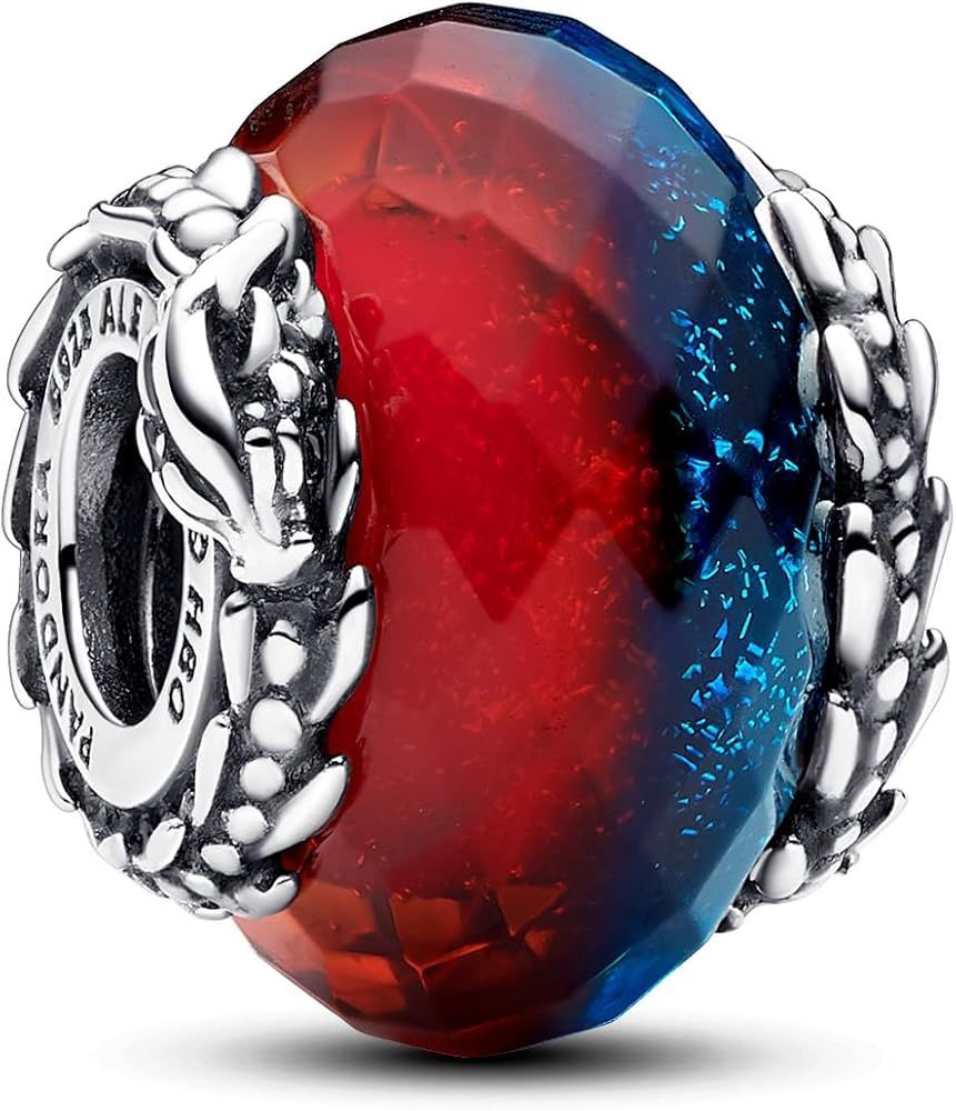 Game of Thrones Ice &amp; Fire Dragons Dual Murano Glass Charm - 792966C00