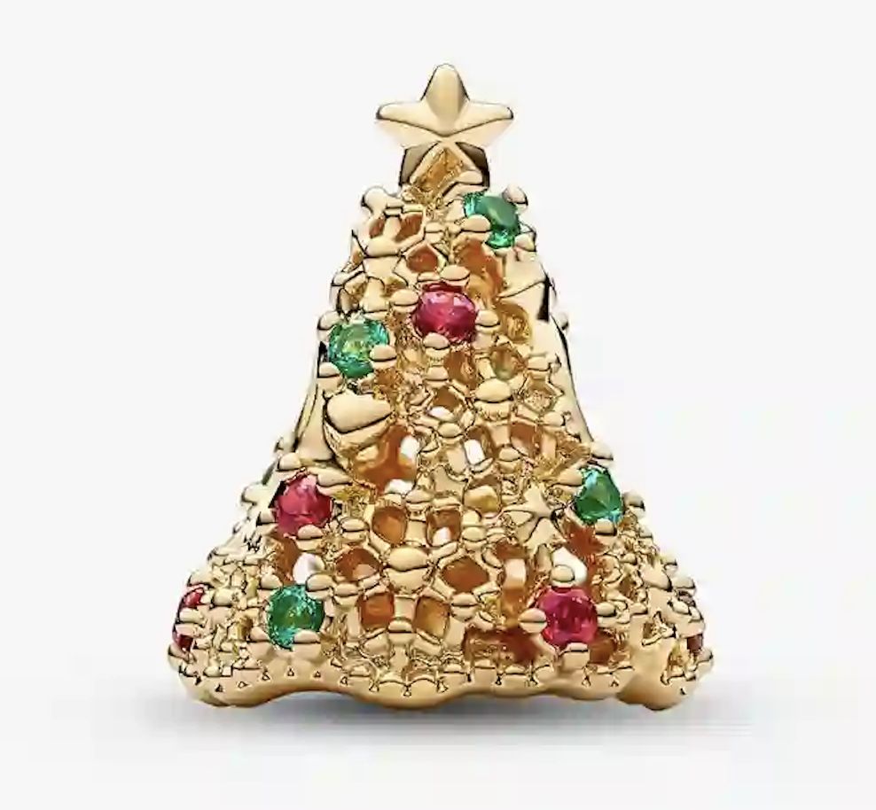 Glitter Christmas Tree Charm-769226C01