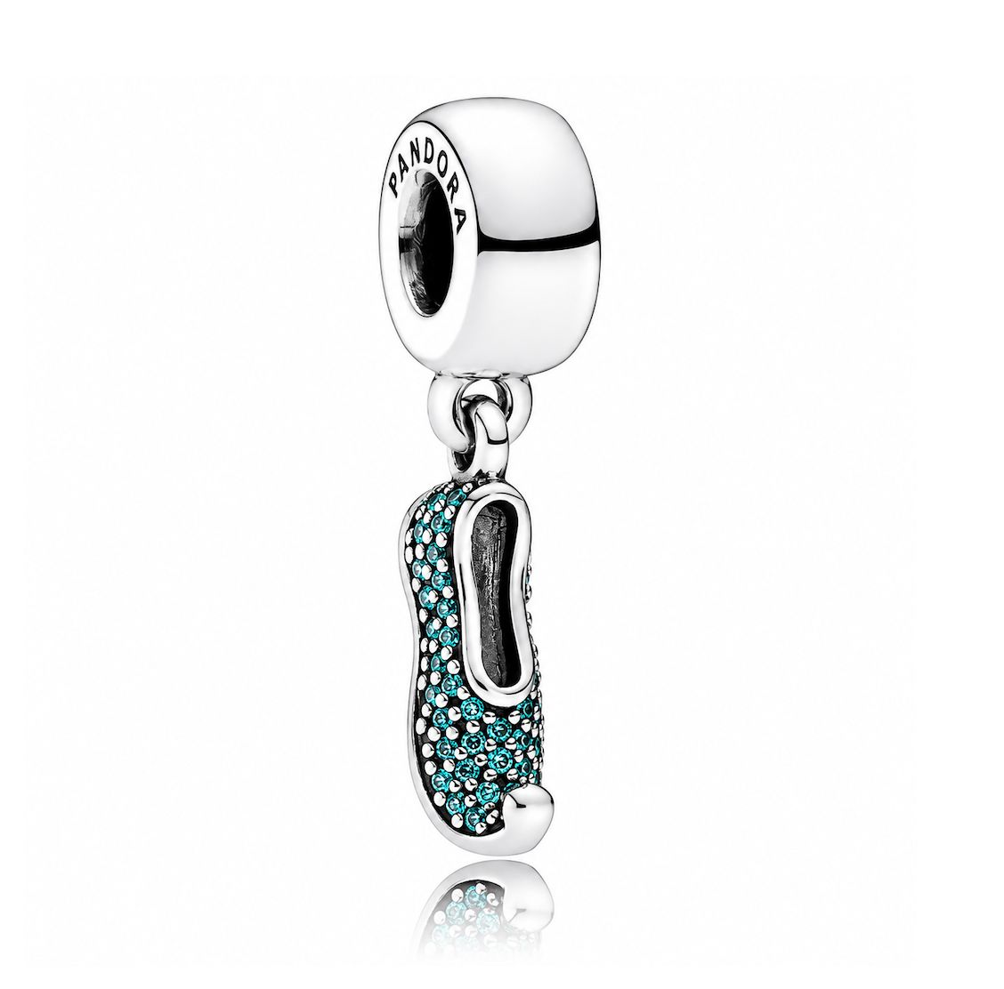 Disney Jasmine's Sparkling Slipper Dangle Charm-791790MCZ
