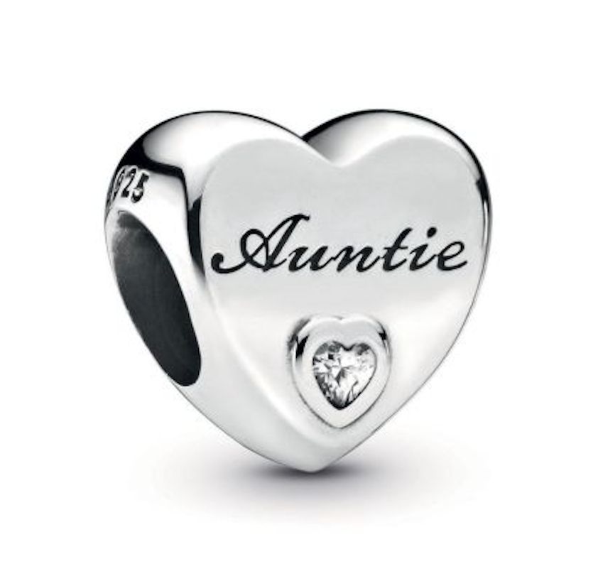 Auntie Love Heart Charm - 798261CZ