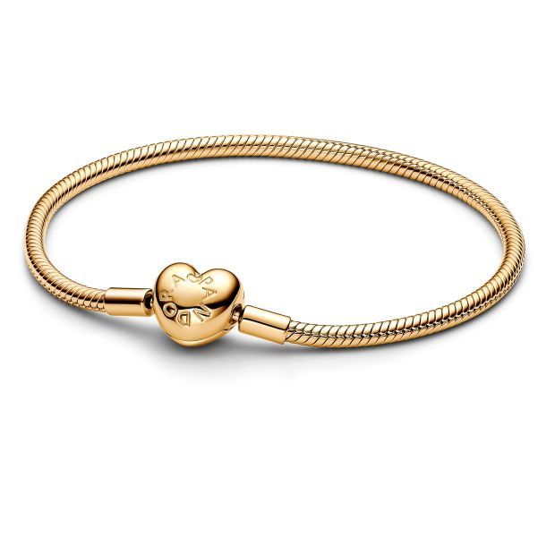 Pandora Moments Heart Clasp Snake Chain Bracelet  - 563050C00