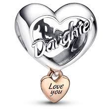 Love You Daughter Heart Charm - 782327C00