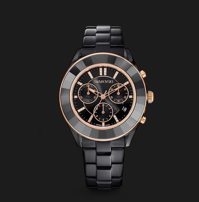 Octea Lux Sport Watch, Metal Bracelet, Black Finish-5610472