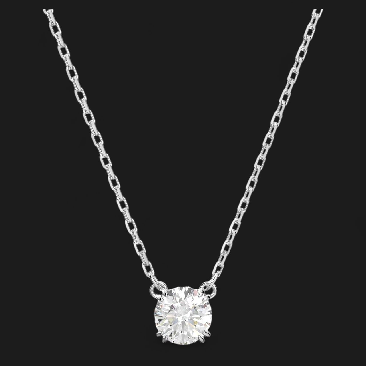 Stilla Pendant, Round Cut, White,  5636706