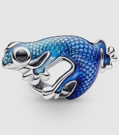 Metallic Blue Gecko Charm - 792701C01