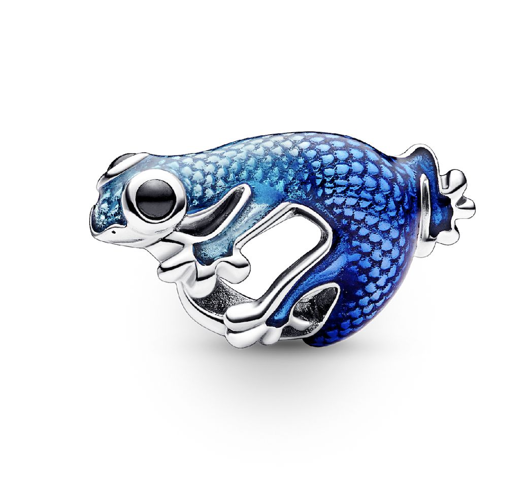Metallic Blue Gecko Charm - 792701C01