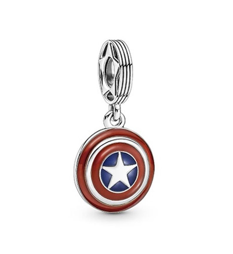 Marvel The Avengers Captain America Shield Dangle Charm - 790780C01