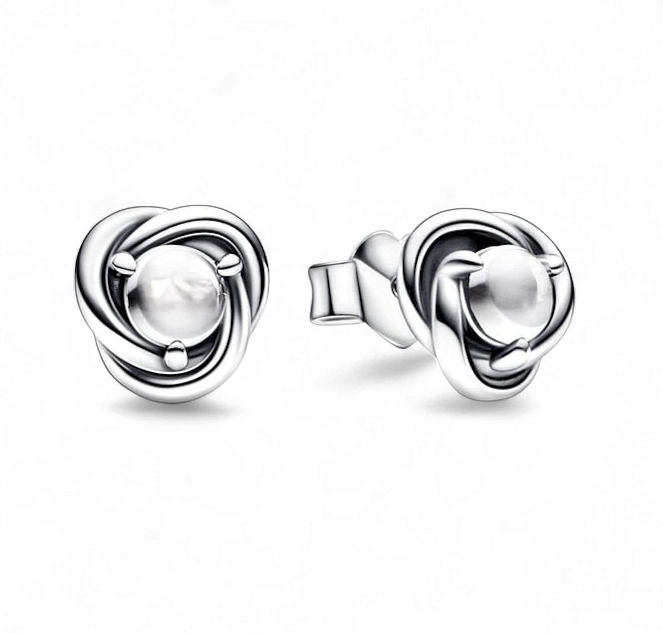 Pandora April Birthstone Eternity Circle Stud Earrings - 292335C01